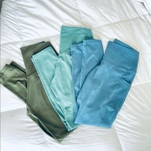 Lululemon dupe pocket leggings- set of 3
